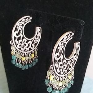 Avon Whimsical Multicolor Hoop Earrings